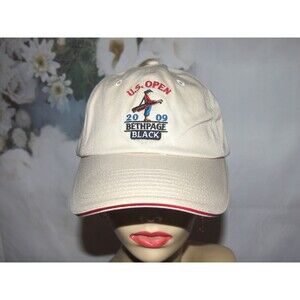US Open 2009 Bethpage Black Hat Beige Golf Unisex Baseball Cap NEW